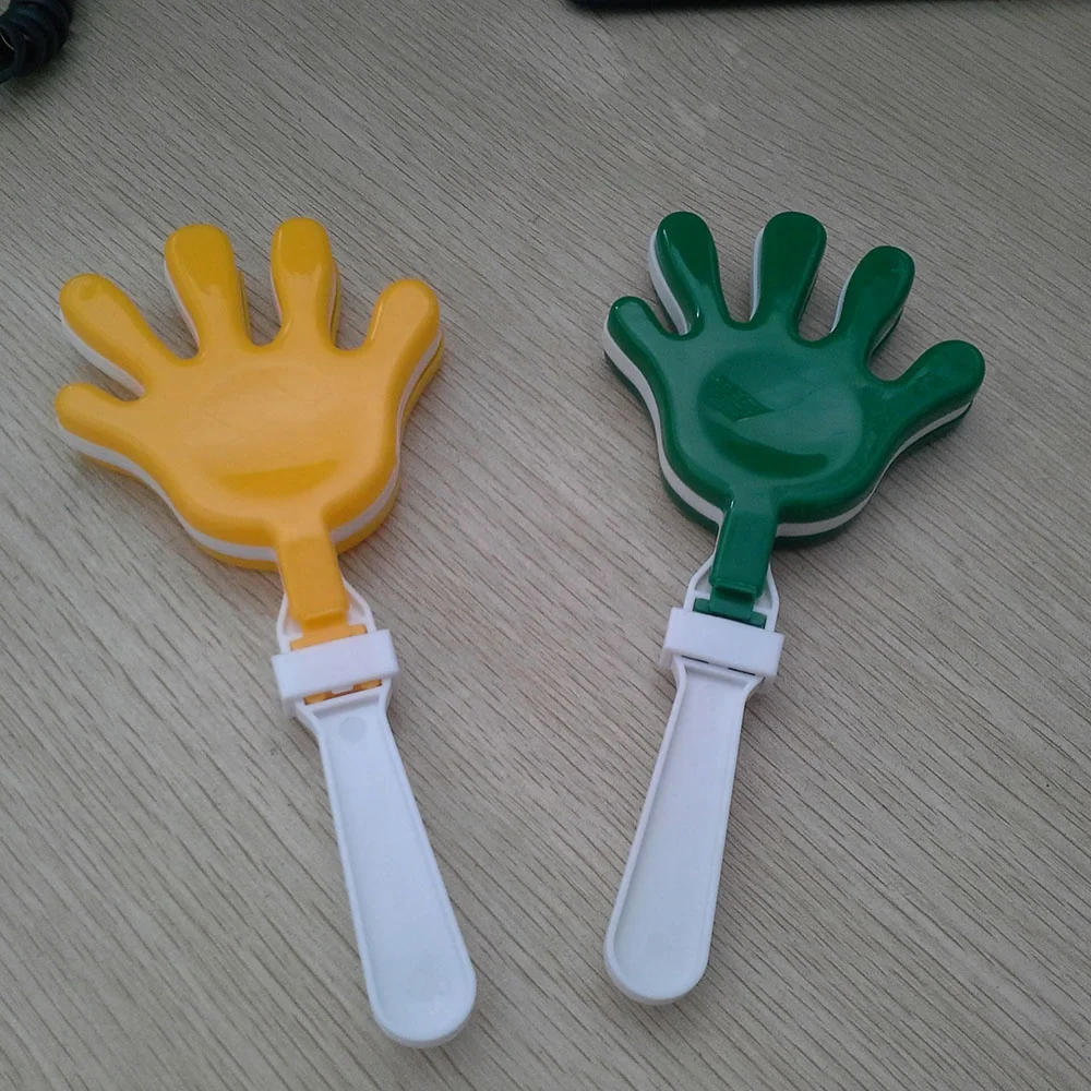 OEM логотип, спортивные поклонники, Хлопушка, пластиковая полипропиленовая шумоподавляющая ручная хлопушка