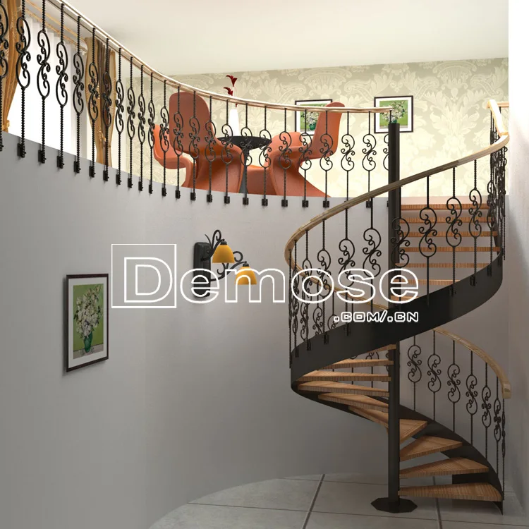 Iowes錬鉄製ワイヤー手すりが付いている家の鋼鉄モジュラー階段 Buy ハウス鋼階段 錬鉄製の手すり ワイヤー階段手すり Product On Alibaba Com