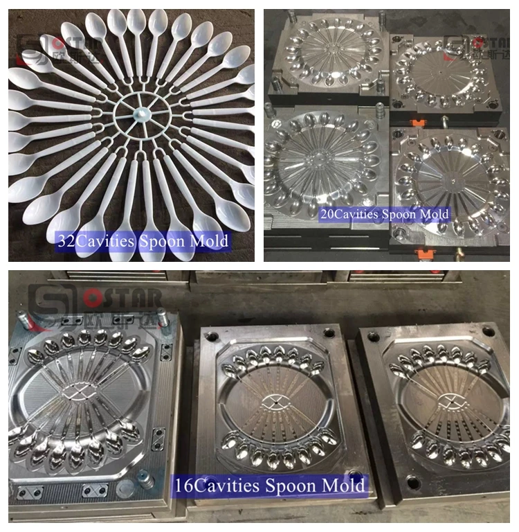 Automatic Robot Plastic Cutlery Injection Moulding Machine for Pp Ps Pla Disposable Spoon Fork Knife