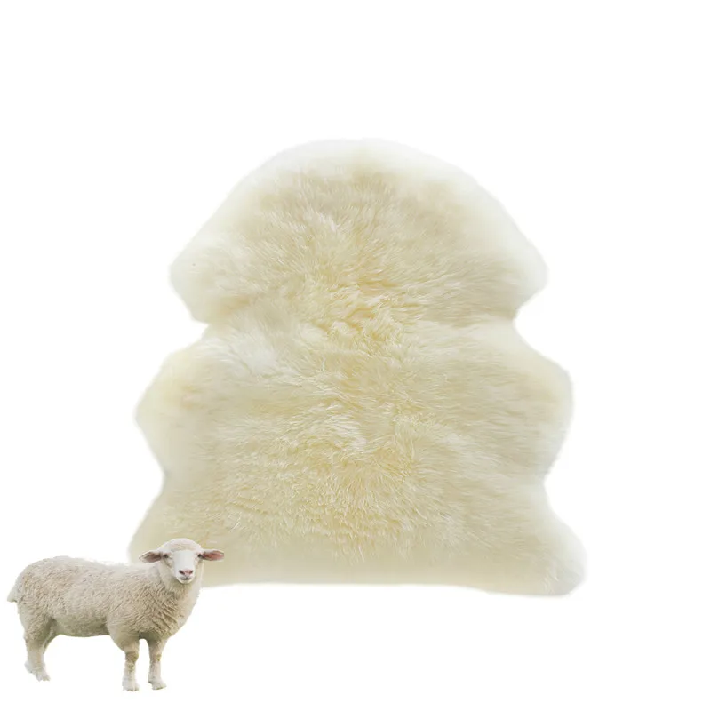 Натуральный домашний текстиль яркий ковер из овечьей кожи