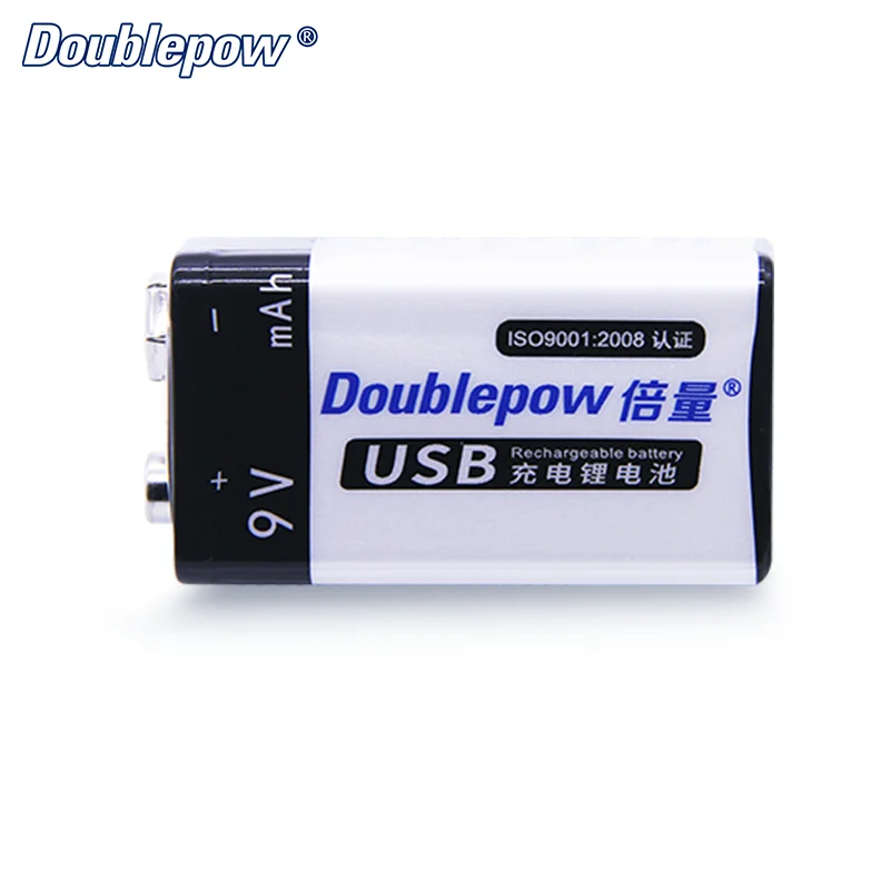 Flat Cell 9v Lithium Ion 650mah Usb Metal Polymer Battery