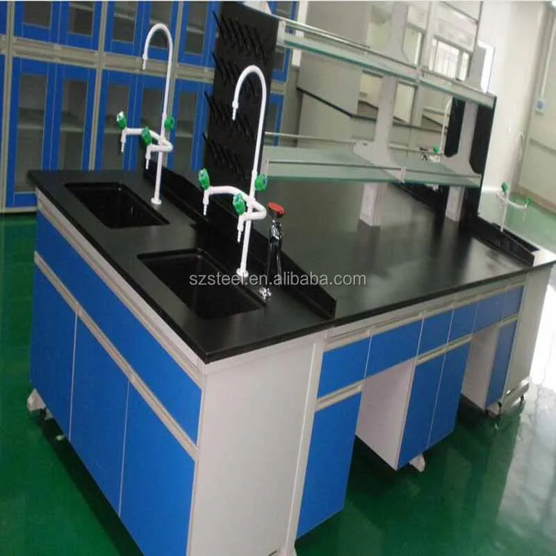 Modern Laboratory Work Bench Durable Lab Table Price With Cabinet