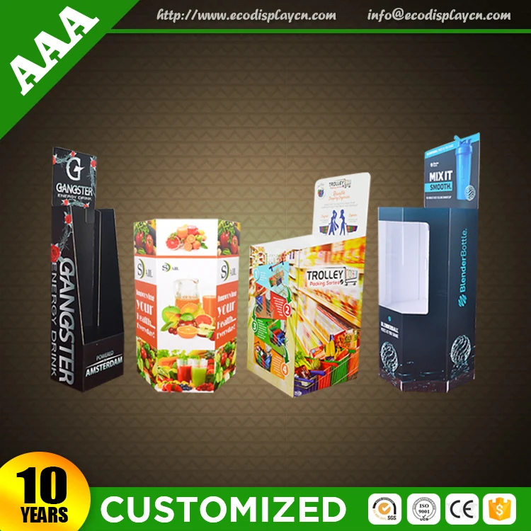 Promotional Pocket Cardboard Counter Display Box for Greeting Cards