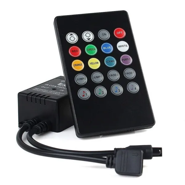 20 キー IR RGB 音楽コントローラー RGB カラー LED コントローラー DC