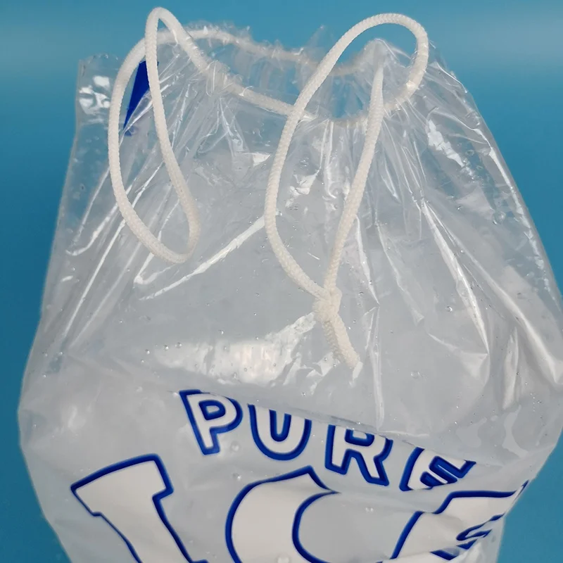 Hot Selling Disposable Ice Bag, Plastic Ice Cube Bag, Disposable Ice Cooler  Bag