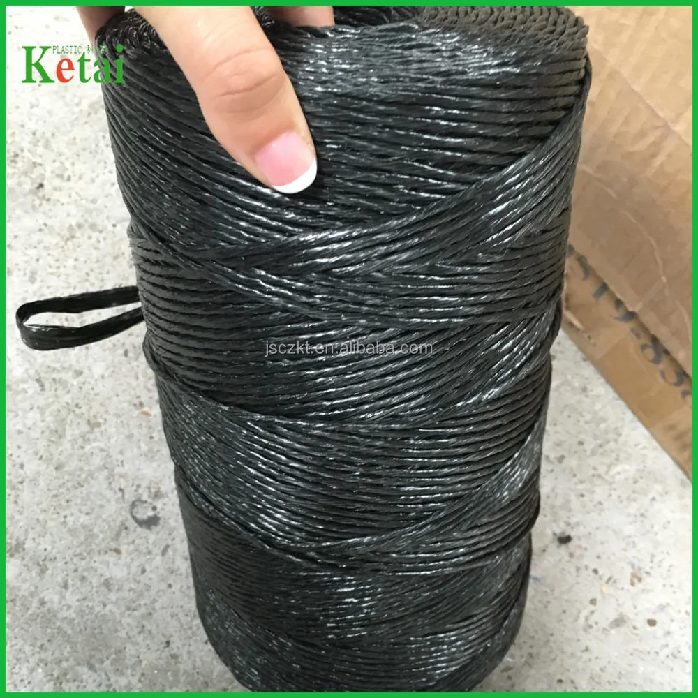 Black Color pp Baler Twine in Agriculture