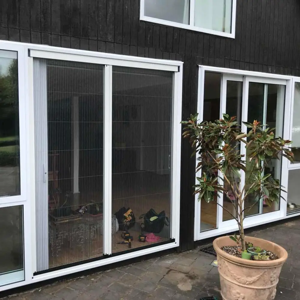 Convenience Trackless Folding Screen Door with Taiwan PP Mesh