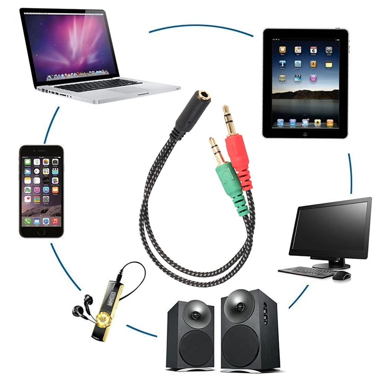 
2 штекера на 1 гнездо 3,5 мм Y-образный аудио Разветвитель для наушников 2 Мужской до 1 Женский 3,5 мм Y форма наушников аудио сплиттер адаптер кабель