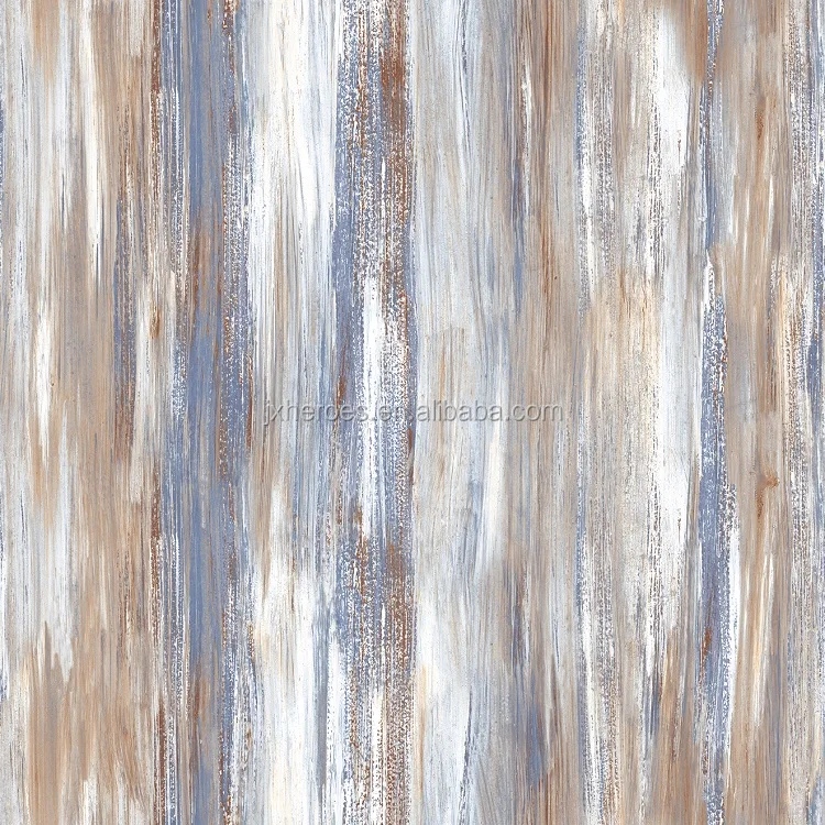 Abstract Vertical Stripe Oil Painting Style Bedroom PVC Wallpaper