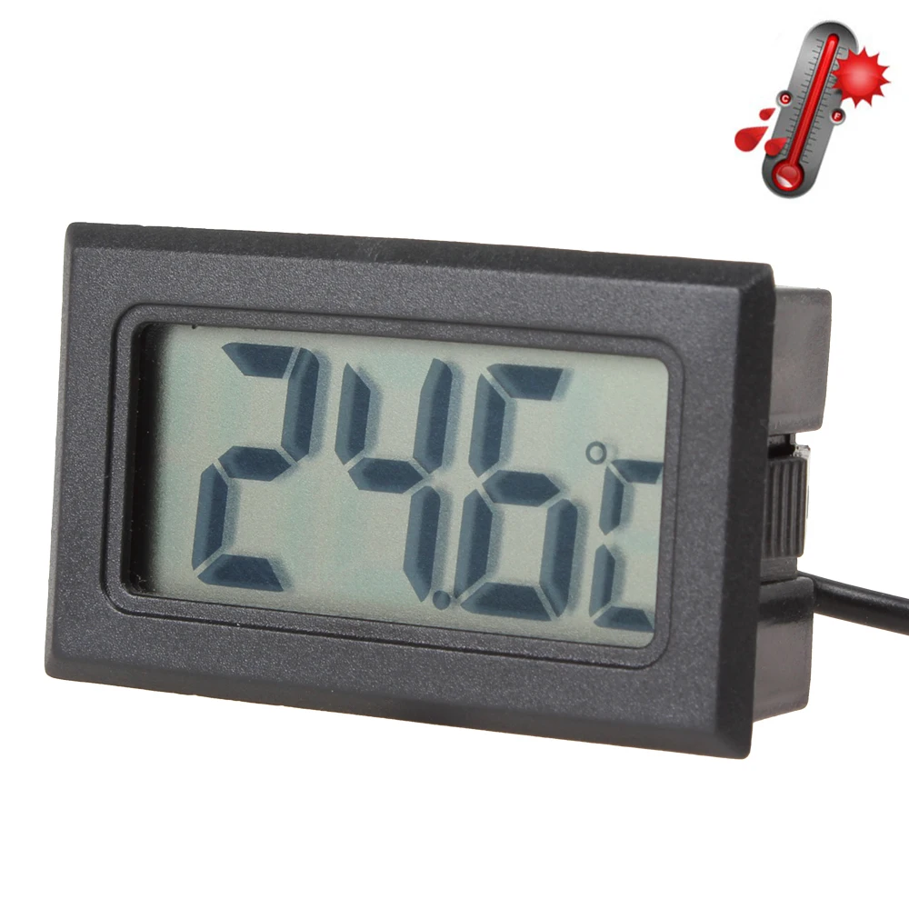 1.5-Inch Digital Temperature Meter Convenient Digital Display with