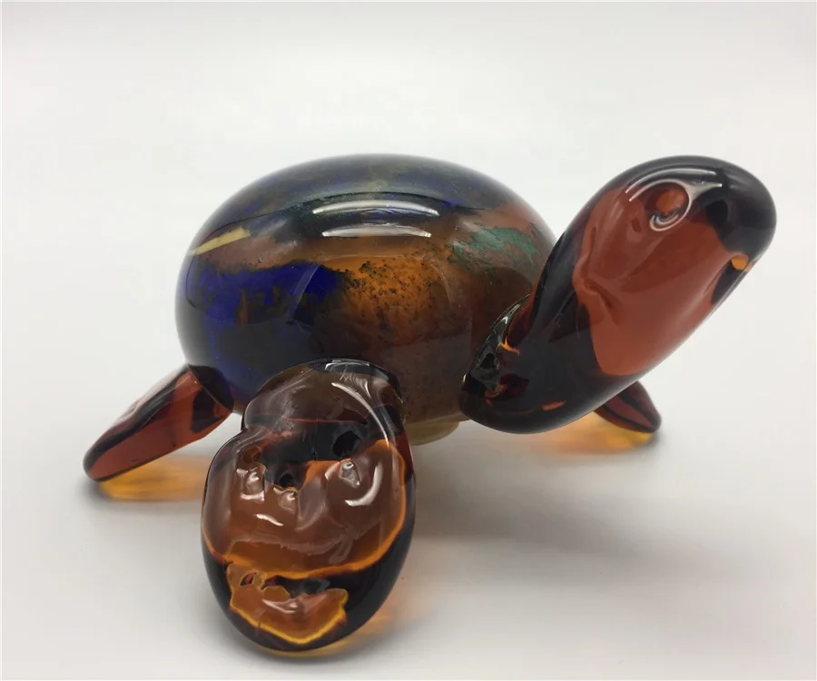 Figurine Tortue En Verre Cristal Feng Shui – Statue Transparente Élégante Pour Décoration Maison, Bureau Ou Bonsaï – Symbole De Longévité Et Prospérité