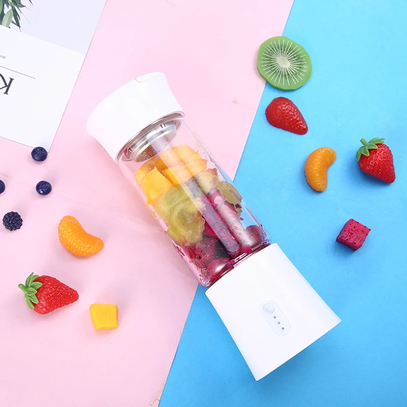Portable Glass Smoothie Blender Rechargeable Mini Portable Blender
