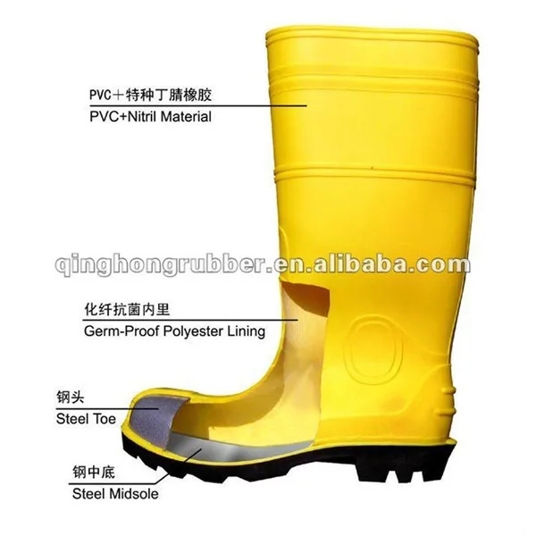 yellow safety boots