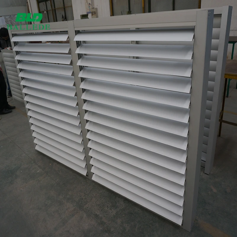 Motorized/automatic Aluminium Louvre Oval Shape Sunshade Louver