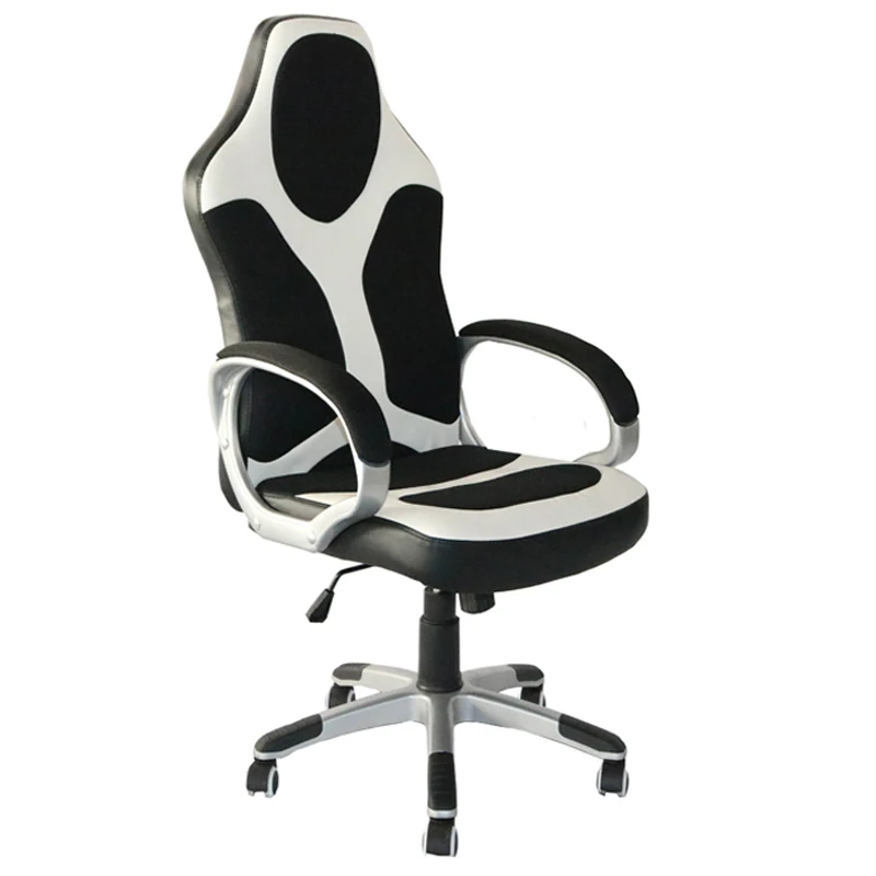 Идеальный коммерческий мебель высокая спинка хром и pu сиденье офисное кресло игровой