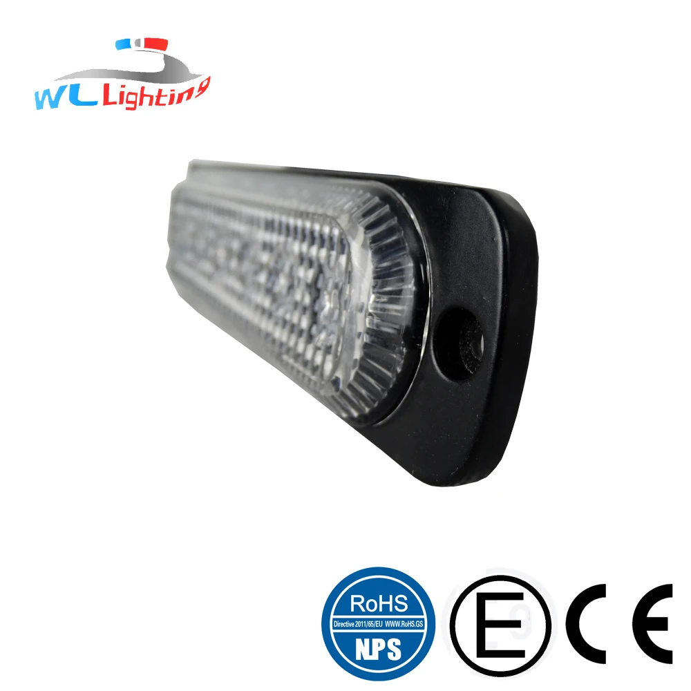 
GDWLLIGTING 6 R65 3 Вт Светодиодная решетка для грузовика стробоскоп Янтарный белый синий красный зеленый свет 