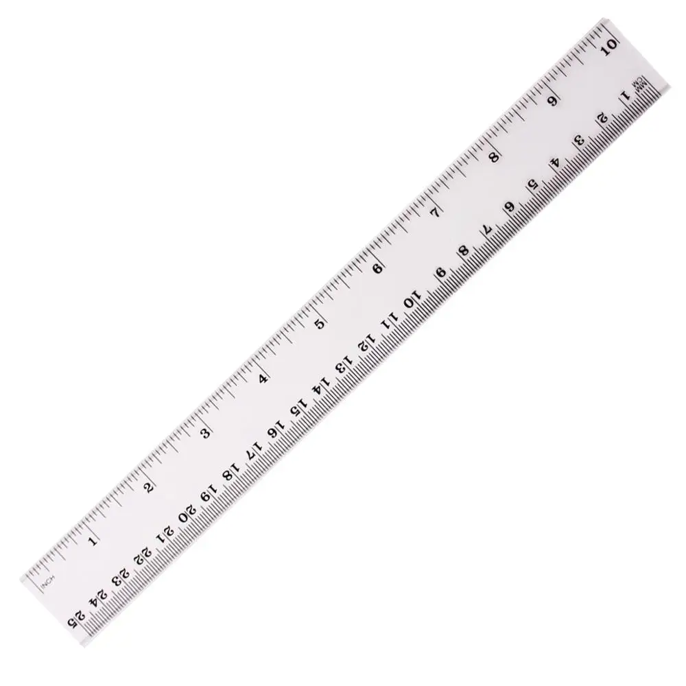 25cm Ruler Triangle 4pcs Geometric School Ruler Set