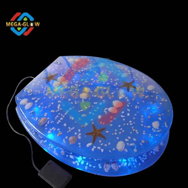 led toilet seat polyresin toilet seat