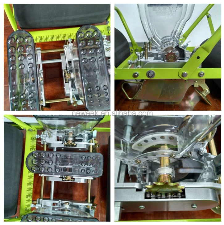 NEWEEK Manual Type 3 Rows Small Seeds Planter Onion Seeding Machine Chia Seed Planting Machine