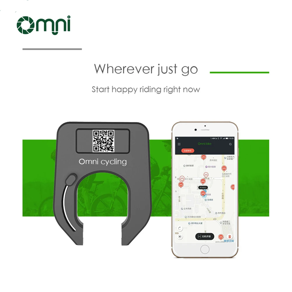 Remote Control Bike Sharing System Phone APP Control Sharing Bicycle Electric Motorcycle Lock