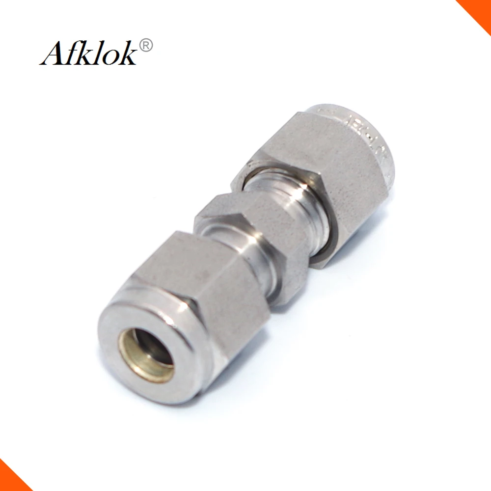 L 316 STAINLESS STEEL COMPRESSION FITTINGS 08MM X 08MM OD EQUAL COUPLER ST//ST