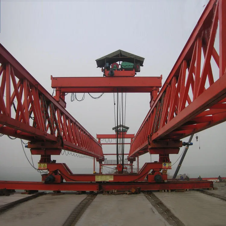 Bridge Precast Concrete 200 Ton Beam Launcher Girder Crane Erecting Machine