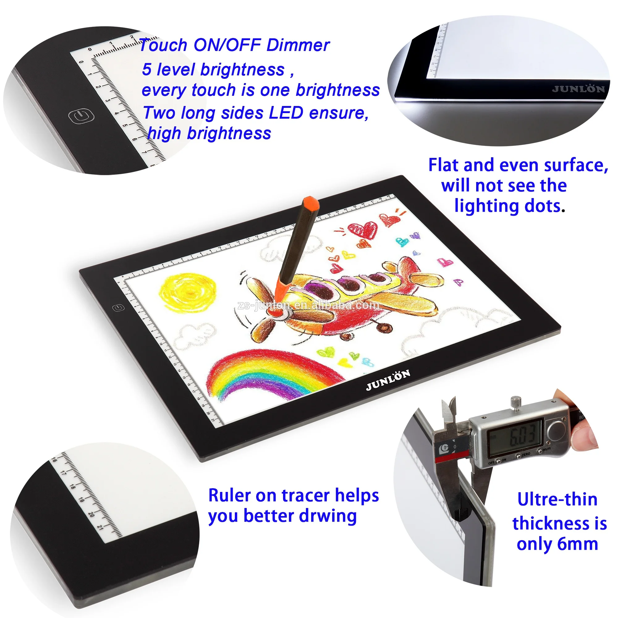 A0 A1 A2 A3 A4 LED Writing Drawing Tablet Tracing Pad OEM/ODM