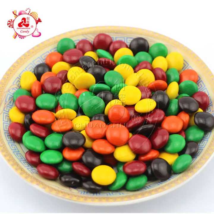 colorful chocolate bean