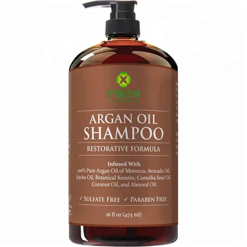 Private Label Bulk Moisturizing Hair Restoration Natural organic moroccan argan oil shampoo