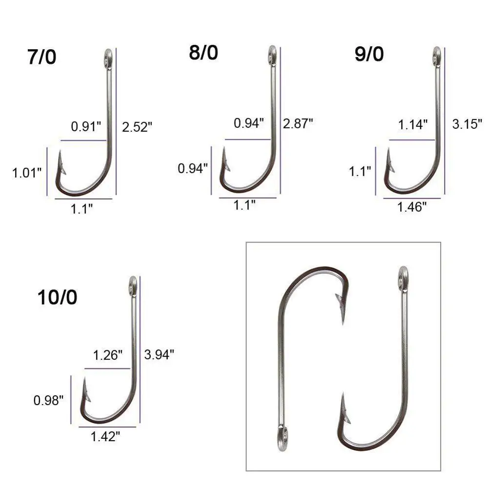 Ganci Da Pesca In Mare O'Shaughnessy Taglia 3/0 4/0 5/0 6/0 7/0 - Foto 4