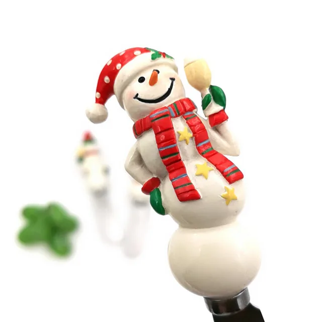Color Box Packing Christmas Snowman 4 Pieces Cheese Knife Butter Knife Set Eco-Friendly