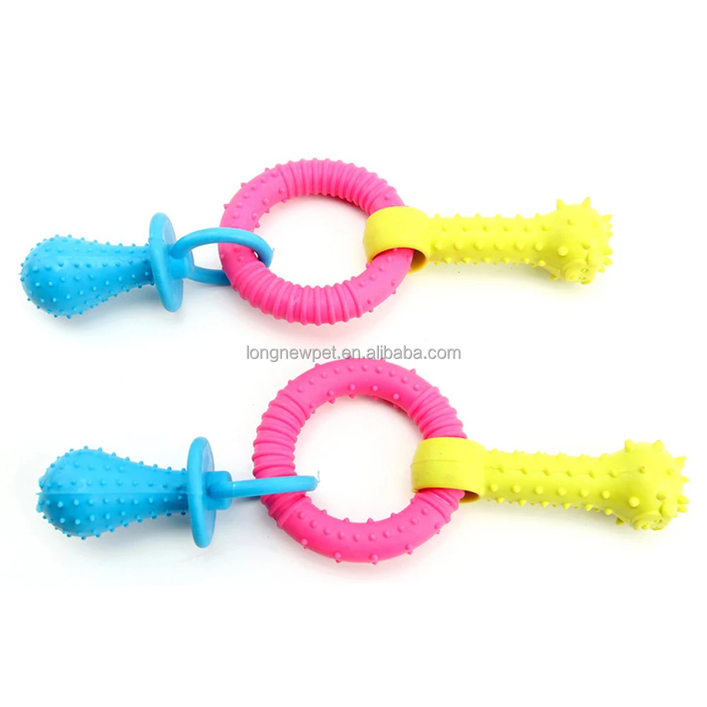 Bite Resistant Nipple Shape Interactive TPR Toy Pets Chew Safe Pet Toys for  Dogs