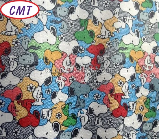 snoopy Printing Coated Stout and Resilient Oxford Fabric