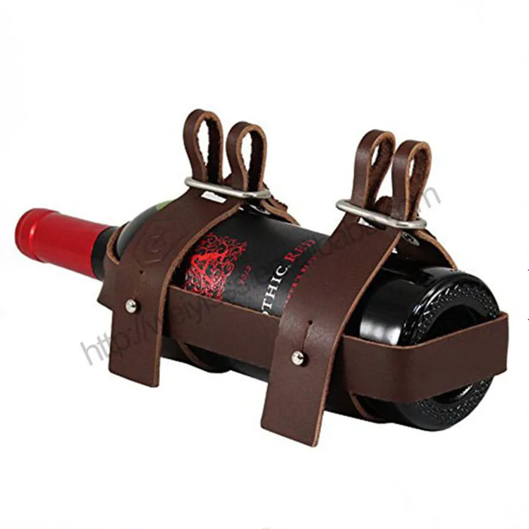 leather wine bottle holder bike