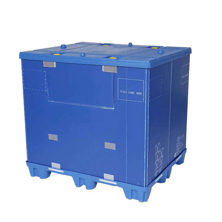 Durable and Reusable Large PP Honeycomb Gaylord Solid Returnable Collapsible Foldable Pallet Sleeve Pack Box for Auto Parts