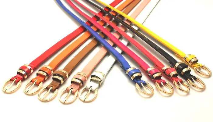 
 Handmade Band Lady Candy Color Thin Patent Leather Belt/Women Waist Strap  