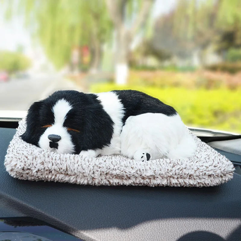 Lovely Car Decoration Dog With Air Purifier Bamboo Charcoal Bag