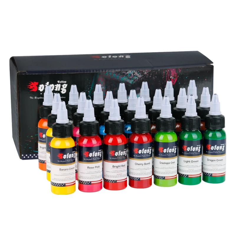 Solong New Type Tattoo Supplies 30ml / Bottle Tattoo Ink Color Super  Quality Body Permanent Tattoo Ink Set - Buy Tattoo Ink,Tattoo  Pigment,Permanent Tattoo Ink Color Tattoo Ink Set Product on 