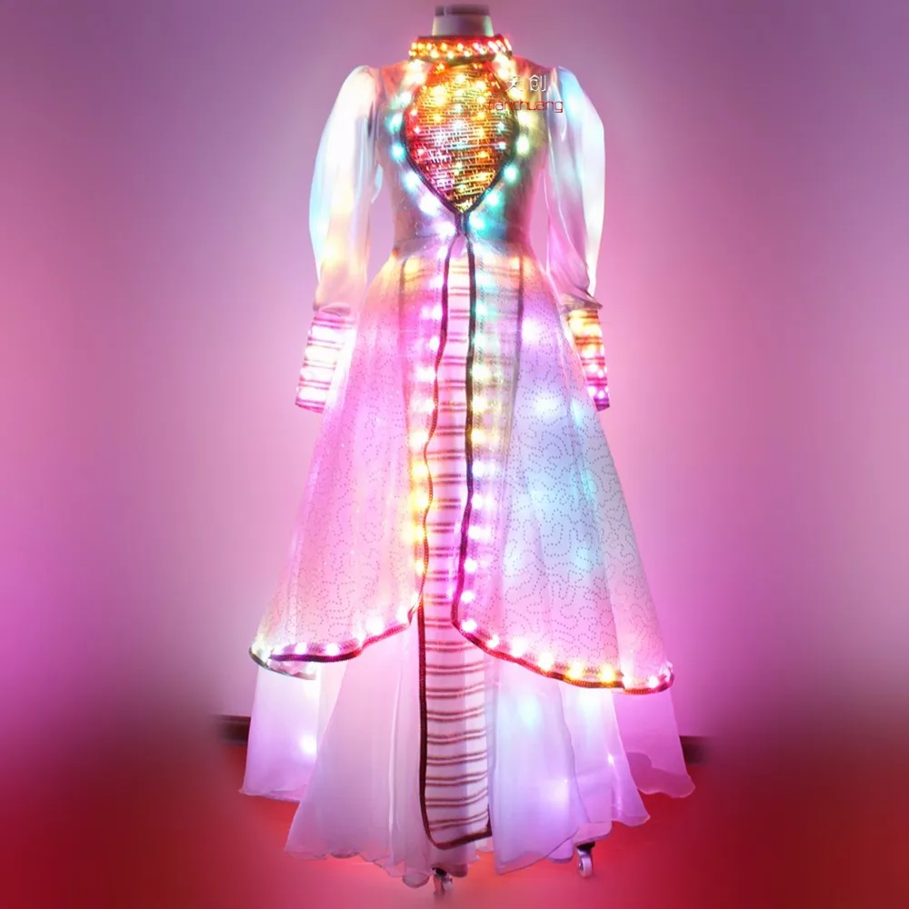 Remote Control LED Light up Dress, Programmable Flashing Light Dress for Girls Adults Performance PP Bag & Carton Full Color LED Remote Control LED Light up Dress, Programmable Flashing Light Dress for Girls Adults Performance PP Bag & Carton Full Color LED
