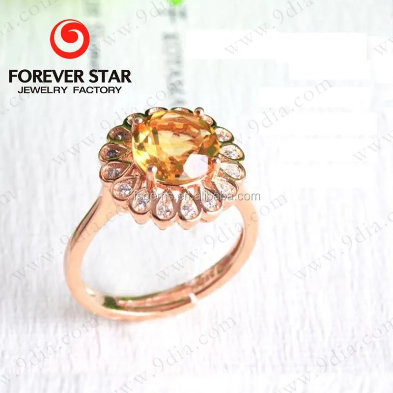 stone ring design for female in gold