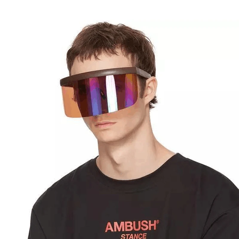 Visor Shield Cover Sunglasses Oversized Sun Cover Shades for Face UV 400 
