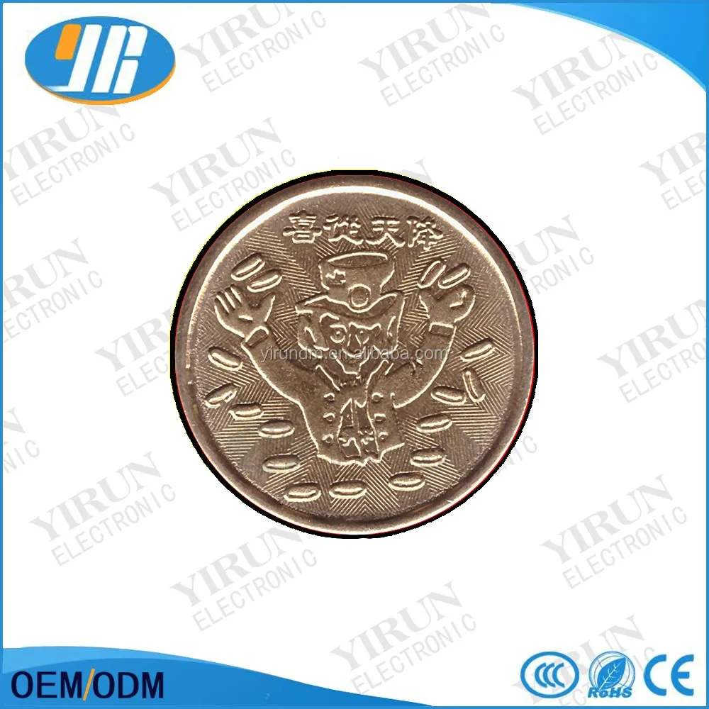 クラウンロゴトークン ホールセール 自販機用カスタムステンレス製ゲームトークン