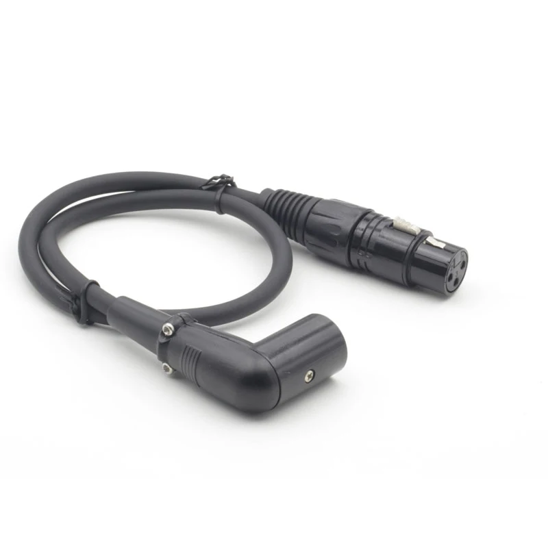Hankpower Right Angle 3pin DMX Cable Microphone Extension Cable Xlr 90 Degree Extension Cable