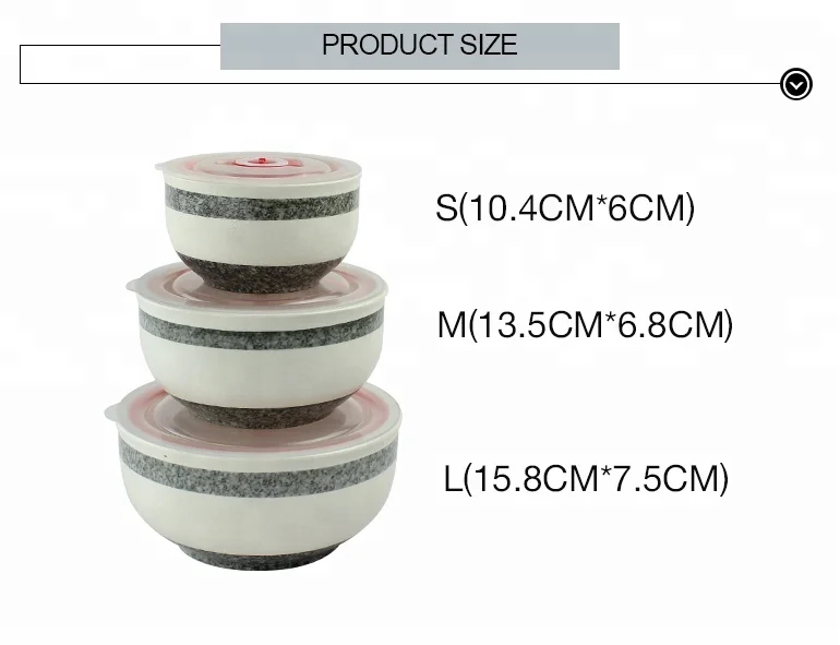 Custom Seal Tight Plastic Lid Food Storage Bowls Travel Camp Vegetable