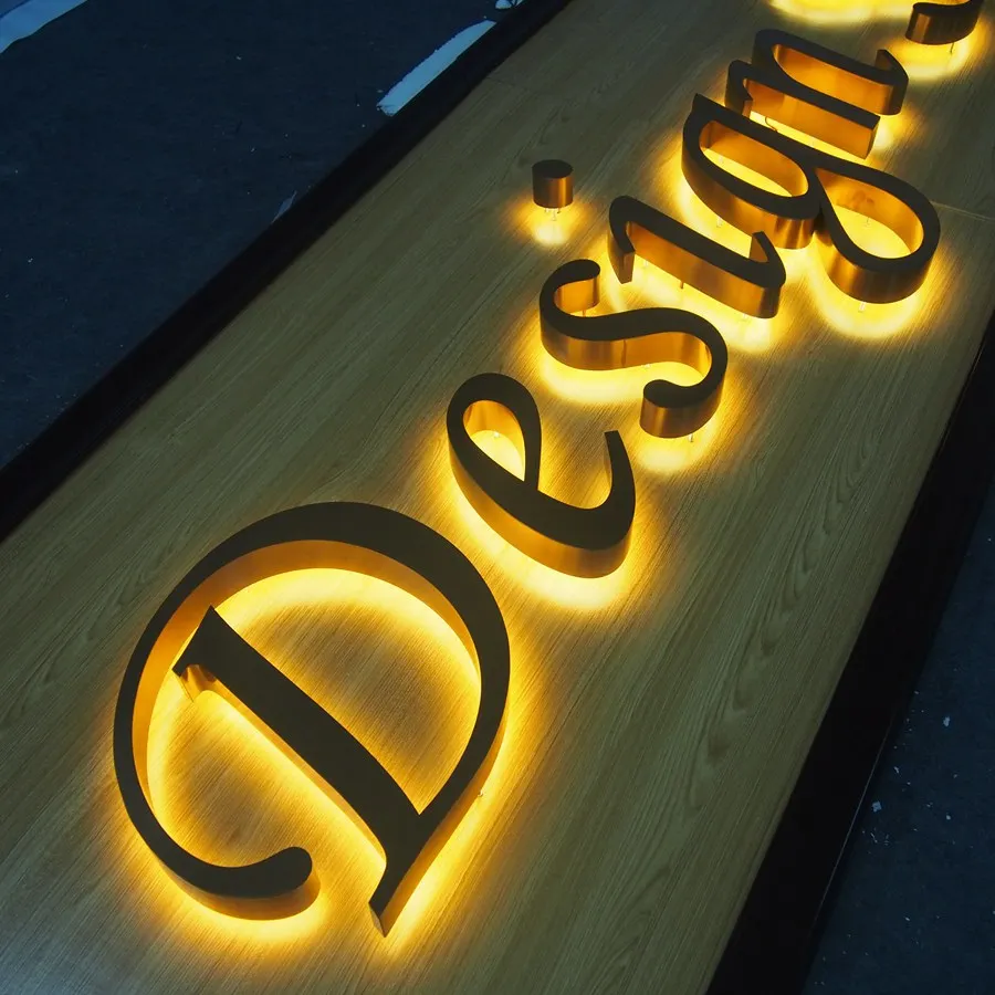 3d letter sign laser cut metal