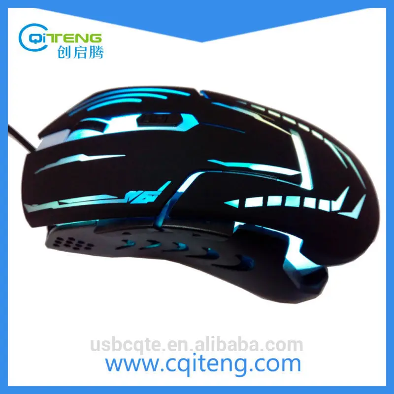 Usb оптическая 7-цвет дыхание из светодиодов свет 6 кнопки D игровая мышь 2400 точек/дюйм