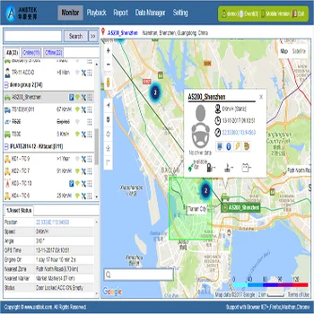 android ios cell phone gps tracking software with web based VTrack-P