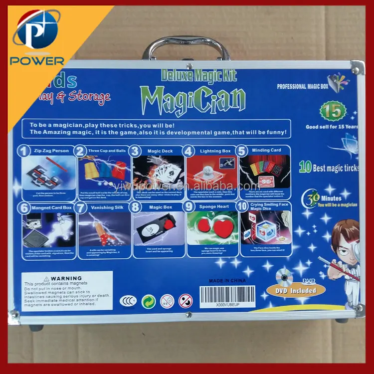 マジック用セット Eddy・マジックセット・120トリック・説明DVD付・No.240407-10・梱包