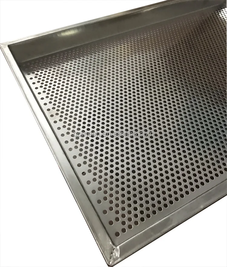 Perforated Baking Tray for Bread Baking Stainless Steel Perforated Metal Baking Sheet Pan