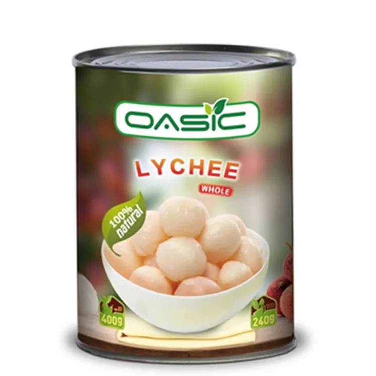 Canned Lychee/lichee Whole in Syrup China Best Canned Fruit